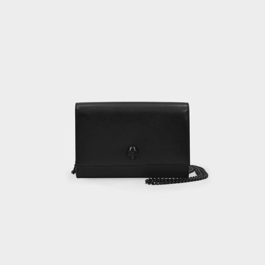 Sac Skull Mini en Cuir Noir