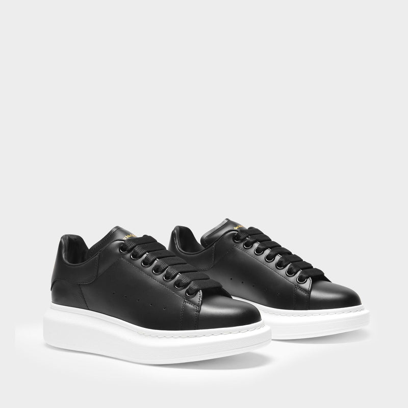 Sneakers Oversized - Alexander Mcqueen - Cuir - Noir
