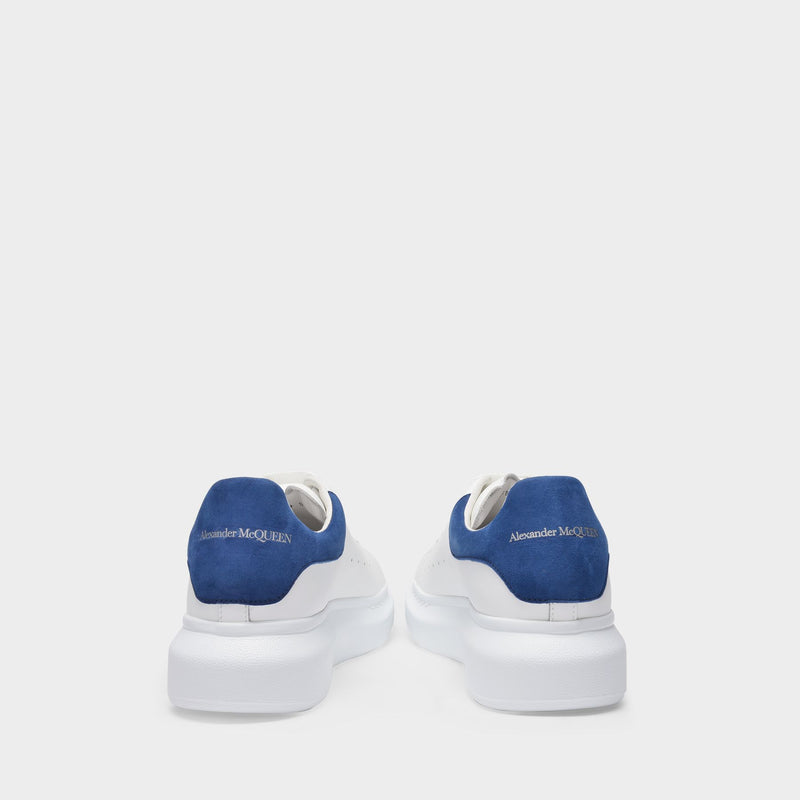 Sneakers Oversized - Alexander Mcqueen - Cuir - Blanc/Bleu Paris