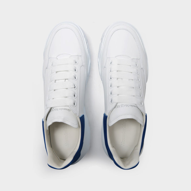Sneakers Court - Alexander Mcqueen - Cuir - Blanc/Bleu Paris