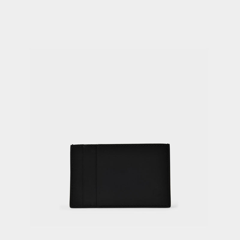 Porte Carte Card Holder - Alexander Mcqueen - Cuir - Noir/Blanc