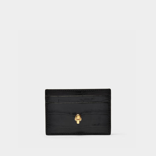 Porte Carte - Alexander Mcqueen - Cuir - Noir