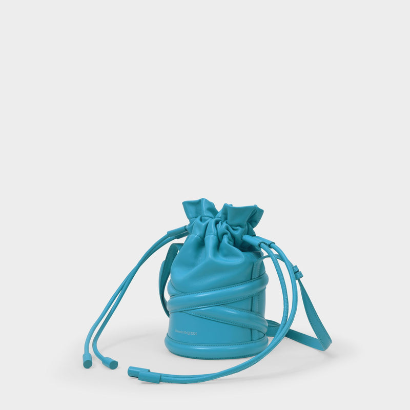 Sac Soft Curve en Cuir Bleu