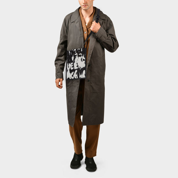 Étui Pour Téléphone en Polyester Noir & Blanc