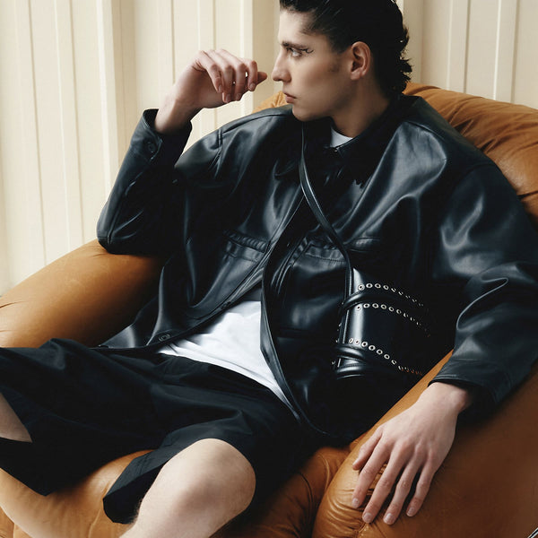 Sac Hobo The Curve - Alexander Mcqueen - Cuir - Noir