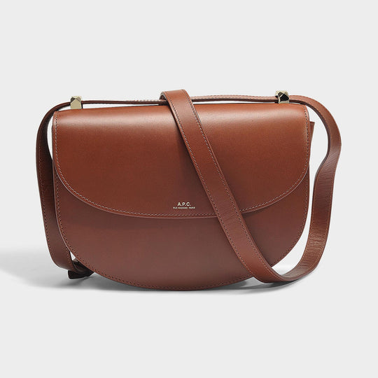 Sac Hobo Geneve - A.P.C. - Cuir - Noisette