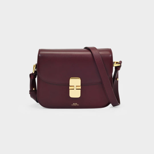 Sac Grace Small - A.P.C. - Cuir - Vin