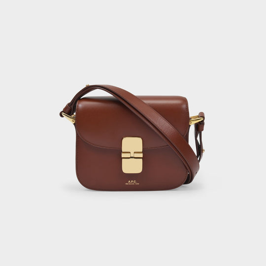 Sac Grace Mini - A.P.C. - Cuir - Noisette