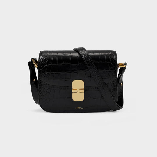 Sac à Bandoulière Grace Small - A.P.C. - Cuir - Noir