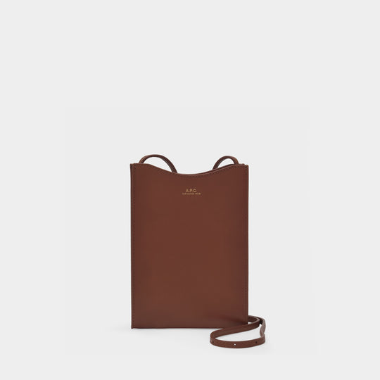 Sac À Bandoulière Neck Pouch Jamie - A.P.C. - Cuir - Noisette
