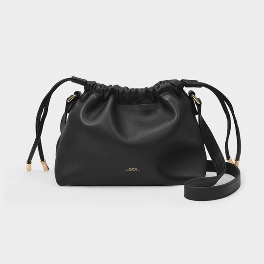 Sac Hobo Ninon Mini - A.P.C. - Synthétique - Noir