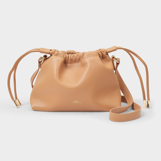 Sac Hobo Ninon Mini - A.P.C. - Synthétique - Caramel