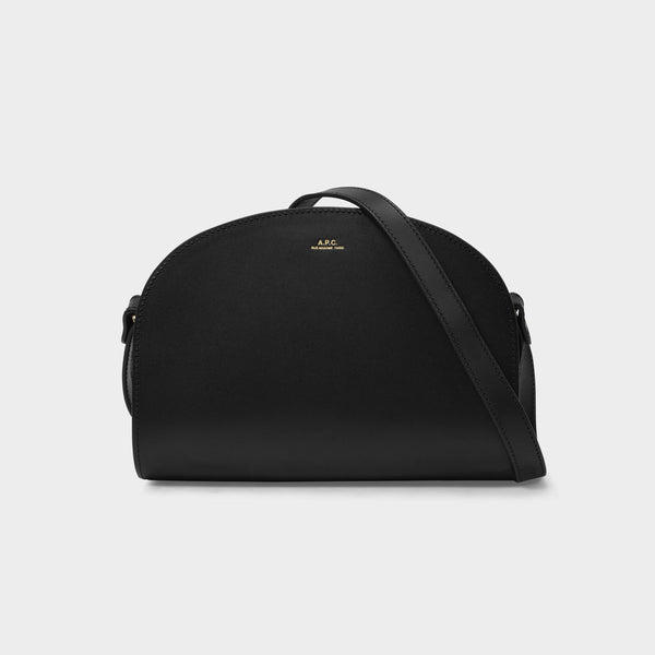 Pochette Demi-Lune - A.P.C. - Cuir - Noir