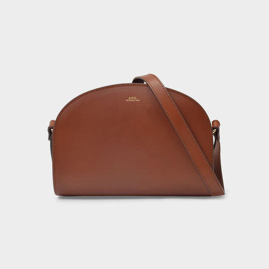 Sac Demi-Lune - A.P.C. - Cuir - Noisette