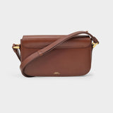 Sac Grace Baguette en Cuir Marron