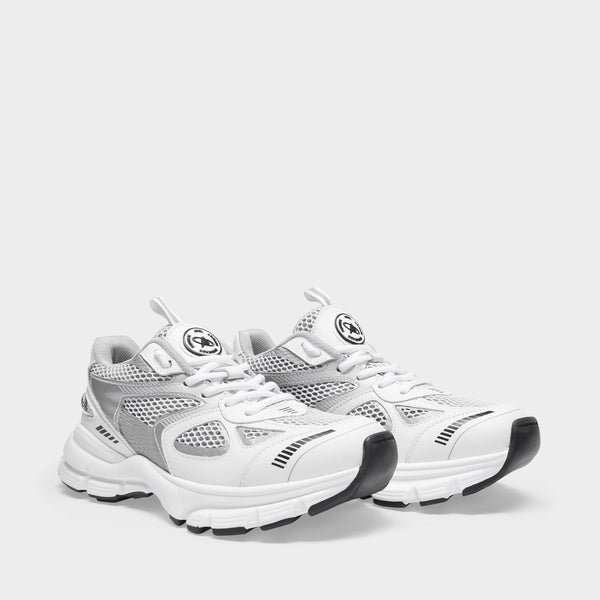 Sneakers Marathon - Axel Arigato - Cuir - Blanc/Argenté