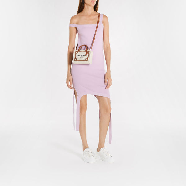 Cabas B-Army Shopper Mini - Balmain - Toile - Marron