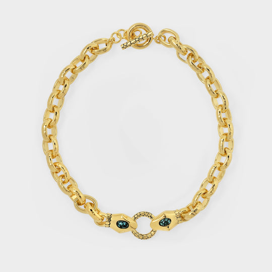 Collier Tao en Métal Doré