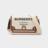 Sac Hobo Ll Md Note Ll6 - Burberry - Coton - Beige