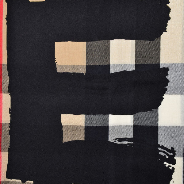 Echarge Half Mega Love en Cachemire - Motif check