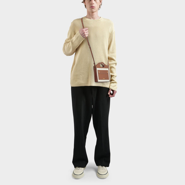 Sac À Main Ls Micro Pocket Ll6 - Burberry - Coton - Multi