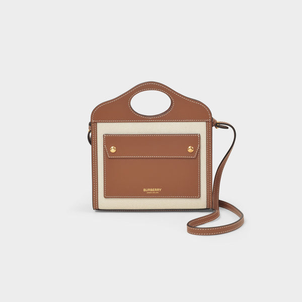 Sac À Main Ls Micro Pocket Ll6 - Burberry - Coton - Multi