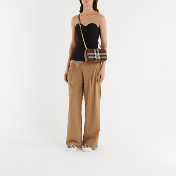 Sac Hobo Ll Sm Lola Cl Knt - Burberry - Motif check