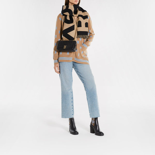 Echarpe à logo - Burberry - Laine - Beige