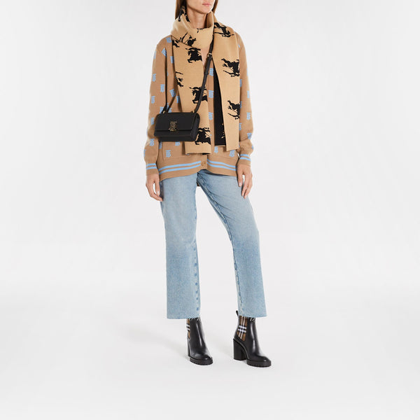Echarpe All Over - Burberry - Cachemire - Camel