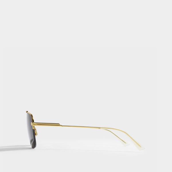 Lunettes de Soleil en Métal Doré