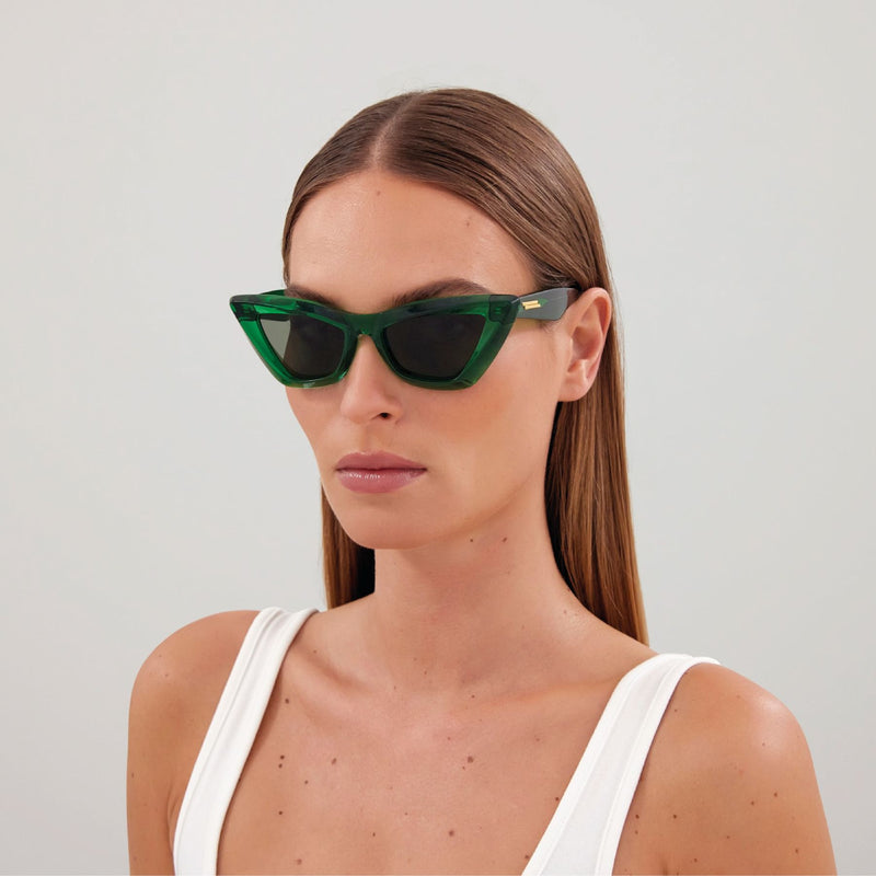 Lunettes De Soleil Bottega Veneta Acétate Vert - Main Image
