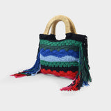 Sac Cabas Vera Mini en Crochet Multicolore