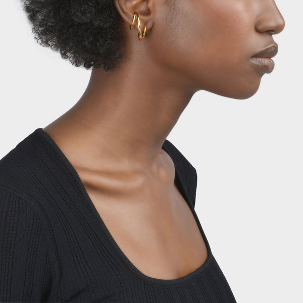 Boucles D'Oreille Triplet - Charlotte Chesnais - Argent/18K Plaqué Or