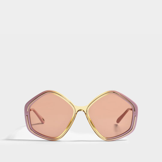 Lunettes de Soleil en Bio Injection Rose