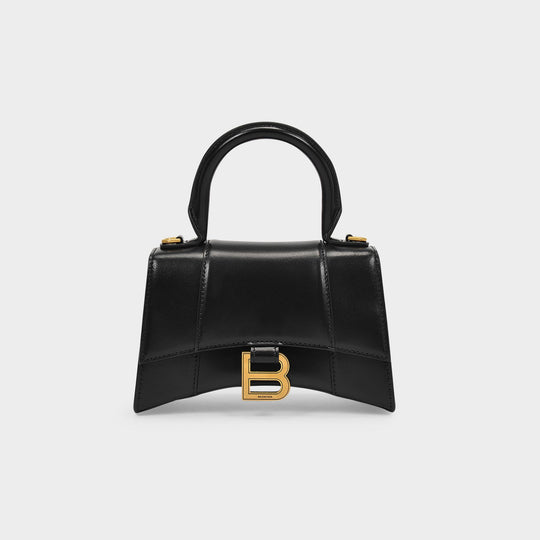 Sac À Main Hourglass Xs - Balenciaga - Cuir - Noir