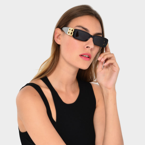Lunettes de Soleil en Acétate Noir