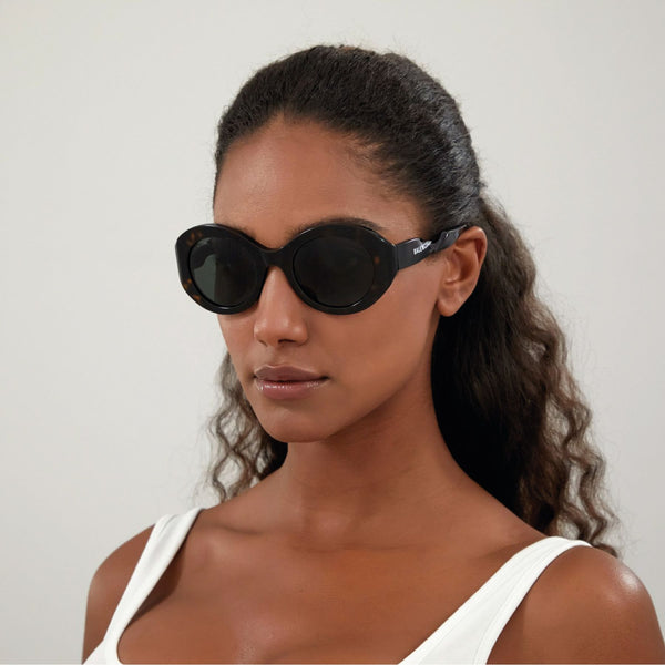 Lunettes de Soleil en Acétate Marron