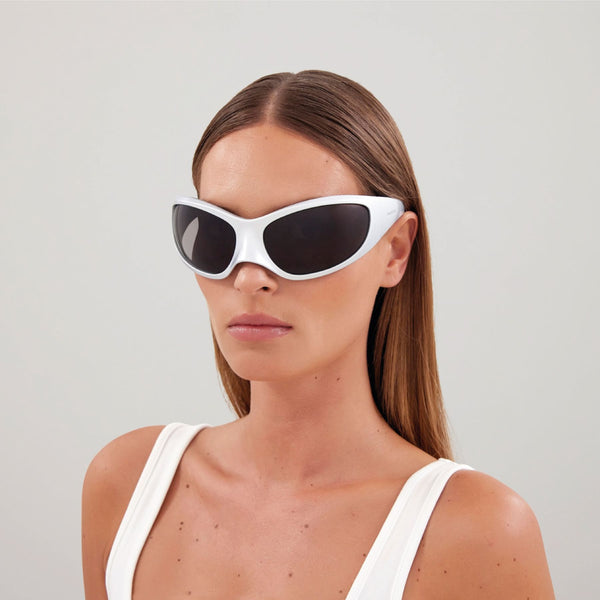 Lunettes De Soleil - Balenciaga  - Acétate - Argenté