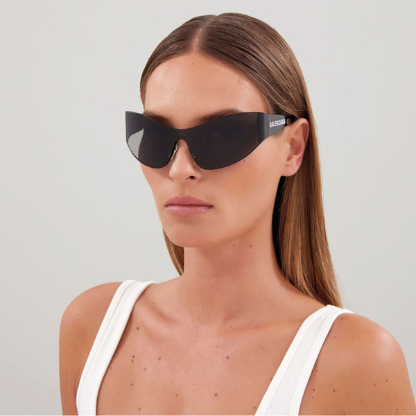 Lunettes De Soleil - Balenciaga  - Acétate - Gris