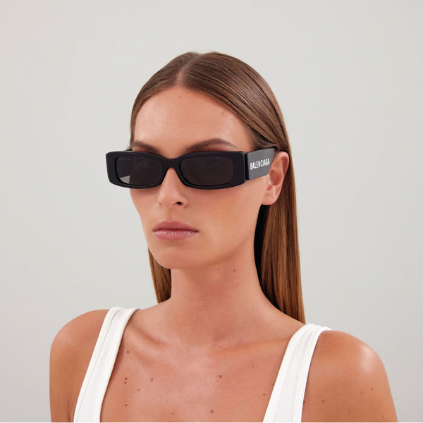 Lunettes De Soleil - Balenciaga  - Acétate - Noir
