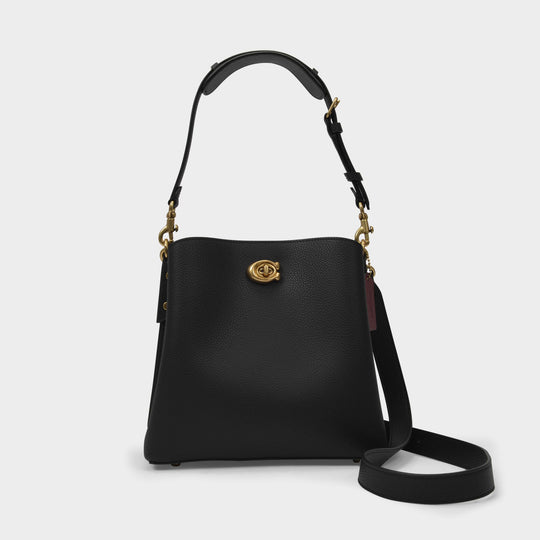 Sac Hobo Willow Bucket - Coach - Cuir - Noir