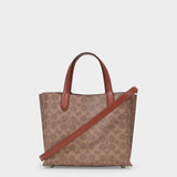 Tote Bag Willow Tote 24 - Coach - Toile - Tan Rust