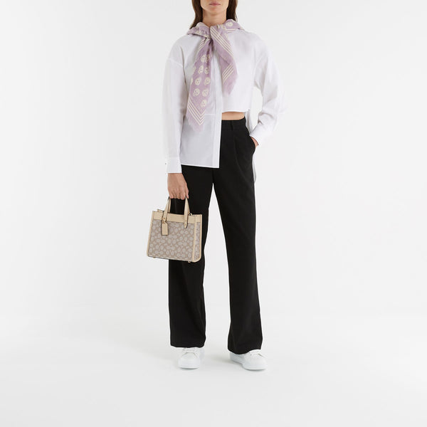Sac Field Tote Signature 22 en Jacquard Ivoire