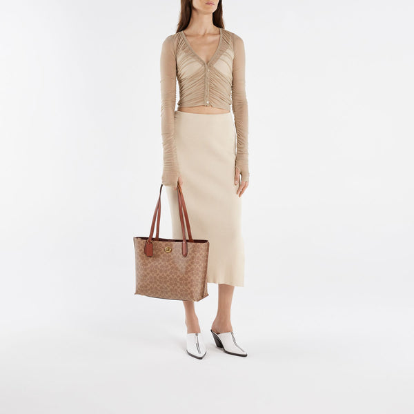 Tote Bag Willow 24 - Coach - Cuir - Noir