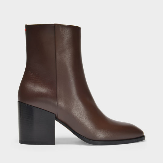 Bottines Leandra en Cuir Marron