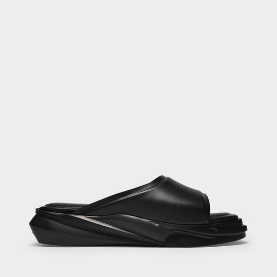 Sandales Mono en Cuir Noir