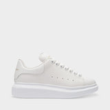 Sneakers Oversized - Alexander Mcqueen - Cuir - Blanc