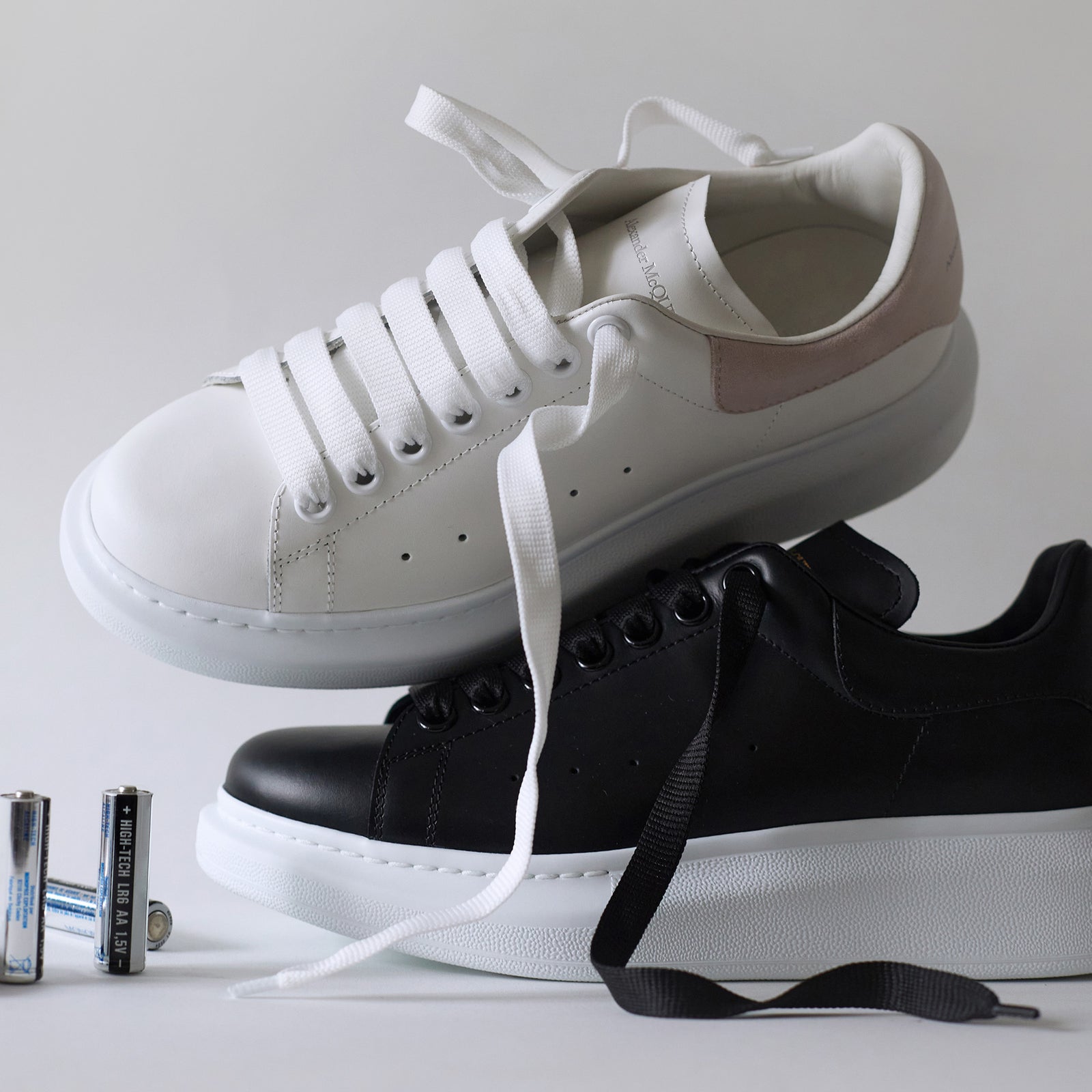 Sneakers Oversized Alexander Mcqueen Cuir Blanc