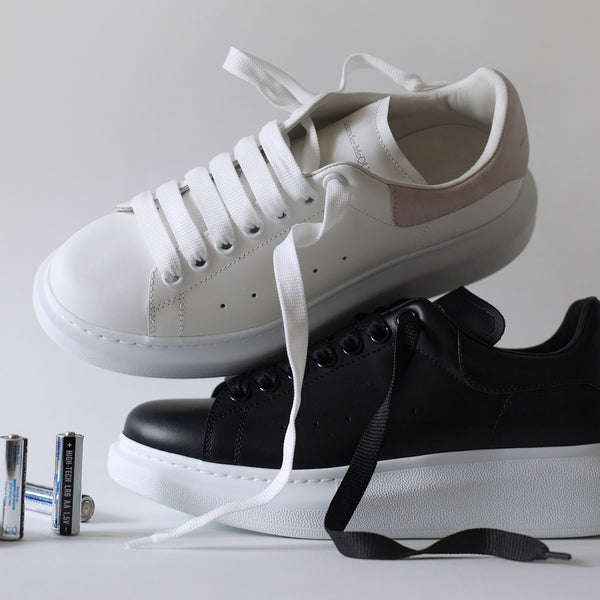 Sneakers Oversized - Alexander Mcqueen - Cuir - Blanc