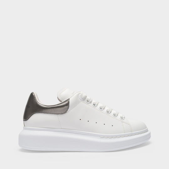 Sneakers Oversized - Alexander Mcqueen - Cuir - Blanc/Gris